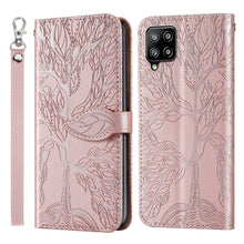 Load image into Gallery viewer, Life of Tree Embossing Pattern Horizontal Flip Leather Case with Holder &amp; Card Slot &amp; Wallet &amp; Photo Frame &amp; Lanyard, For Samsung Galaxy A11 (US Version), For Samsung Galaxy A11 (EU Version), For Samsung Galaxy A12, For Samsung Galaxy A21              ...