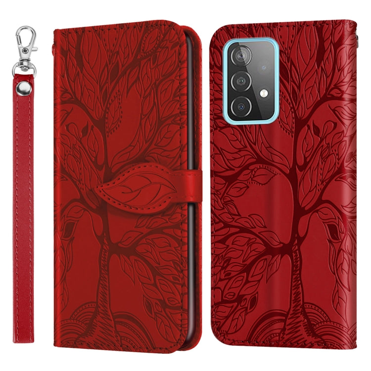 Life of Tree Embossing Pattern Horizontal Flip Leather Case with Holder & Card Slot & Wallet & Photo Frame & Lanyard, For Samsung Galaxy A11 (US Version), For Samsung Galaxy A11 (EU Version), For Samsung Galaxy A12, For Samsung Galaxy A21              ...