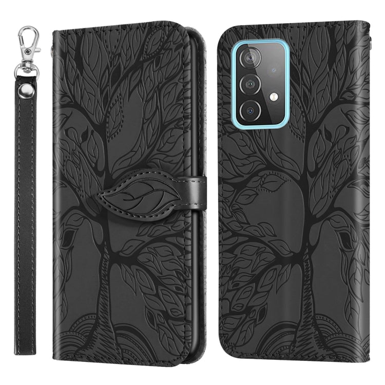Life of Tree Embossing Pattern Horizontal Flip Leather Case with Holder & Card Slot & Wallet & Photo Frame & Lanyard, For Samsung Galaxy A11 (US Version), For Samsung Galaxy A11 (EU Version), For Samsung Galaxy A12, For Samsung Galaxy A21              ...