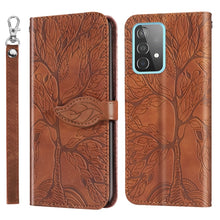 Load image into Gallery viewer, Life of Tree Embossing Pattern Horizontal Flip Leather Case with Holder &amp; Card Slot &amp; Wallet &amp; Photo Frame &amp; Lanyard, For Samsung Galaxy A11 (US Version), For Samsung Galaxy A11 (EU Version), For Samsung Galaxy A12, For Samsung Galaxy A21              ...