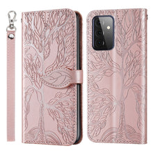 Load image into Gallery viewer, Life of Tree Embossing Pattern Horizontal Flip Leather Case with Holder &amp; Card Slot &amp; Wallet &amp; Photo Frame &amp; Lanyard, For Samsung Galaxy A11 (US Version), For Samsung Galaxy A11 (EU Version), For Samsung Galaxy A12, For Samsung Galaxy A21              ...