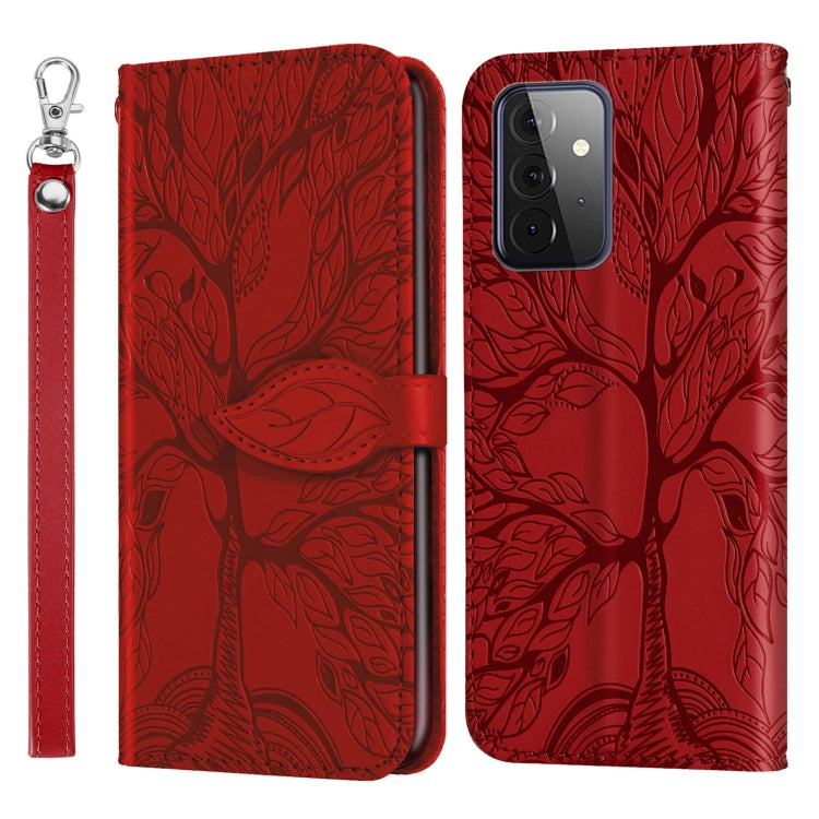 Life of Tree Embossing Pattern Horizontal Flip Leather Case with Holder & Card Slot & Wallet & Photo Frame & Lanyard, For Samsung Galaxy A11 (US Version), For Samsung Galaxy A11 (EU Version), For Samsung Galaxy A12, For Samsung Galaxy A21              ...