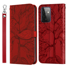 Load image into Gallery viewer, Life of Tree Embossing Pattern Horizontal Flip Leather Case with Holder &amp; Card Slot &amp; Wallet &amp; Photo Frame &amp; Lanyard, For Samsung Galaxy A11 (US Version), For Samsung Galaxy A11 (EU Version), For Samsung Galaxy A12, For Samsung Galaxy A21              ...