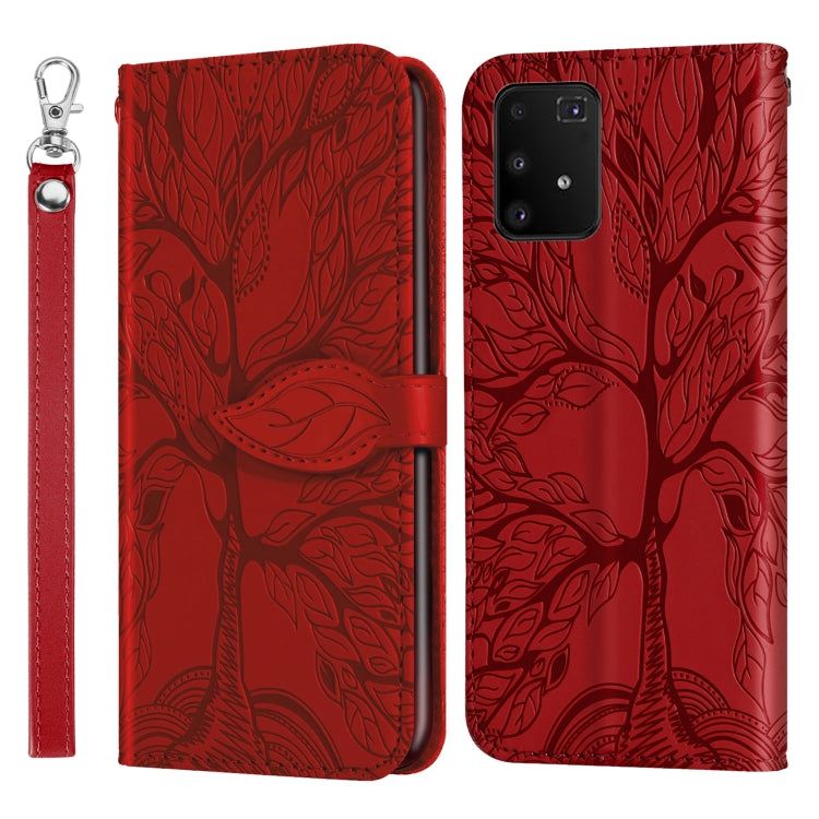 Life of Tree Embossing Pattern Horizontal Flip Leather Case with Holder & Card Slot & Wallet & Photo Frame & Lanyard, For Samsung Galaxy A81, For Samsung Galaxy A91, For Samsung Galaxy S21 5G, For Samsung Galaxy S21+ 5G, For Samsung Galaxy S21 Ultra 5G