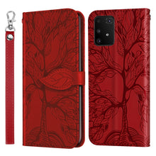 Load image into Gallery viewer, Life of Tree Embossing Pattern Horizontal Flip Leather Case with Holder &amp; Card Slot &amp; Wallet &amp; Photo Frame &amp; Lanyard, For Samsung Galaxy A81, For Samsung Galaxy A91, For Samsung Galaxy S21 5G, For Samsung Galaxy S21+ 5G, For Samsung Galaxy S21 Ultra 5G