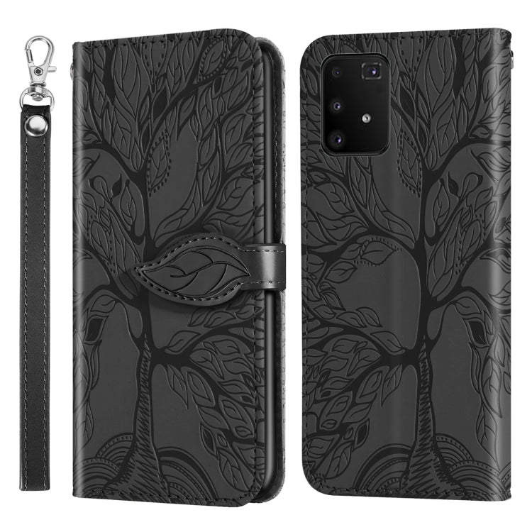 Life of Tree Embossing Pattern Horizontal Flip Leather Case with Holder & Card Slot & Wallet & Photo Frame & Lanyard, For Samsung Galaxy A81, For Samsung Galaxy A91, For Samsung Galaxy S21 5G, For Samsung Galaxy S21+ 5G, For Samsung Galaxy S21 Ultra 5G