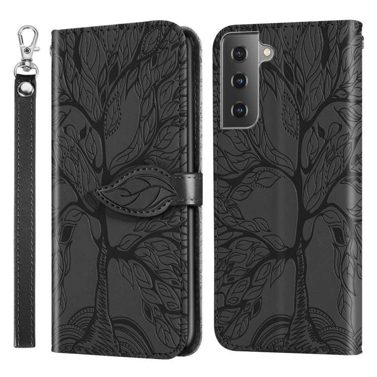 Life of Tree Embossing Pattern Horizontal Flip Leather Case with Holder & Card Slot & Wallet & Photo Frame & Lanyard, For Samsung Galaxy A81, For Samsung Galaxy A91, For Samsung Galaxy S21 5G, For Samsung Galaxy S21+ 5G, For Samsung Galaxy S21 Ultra 5G