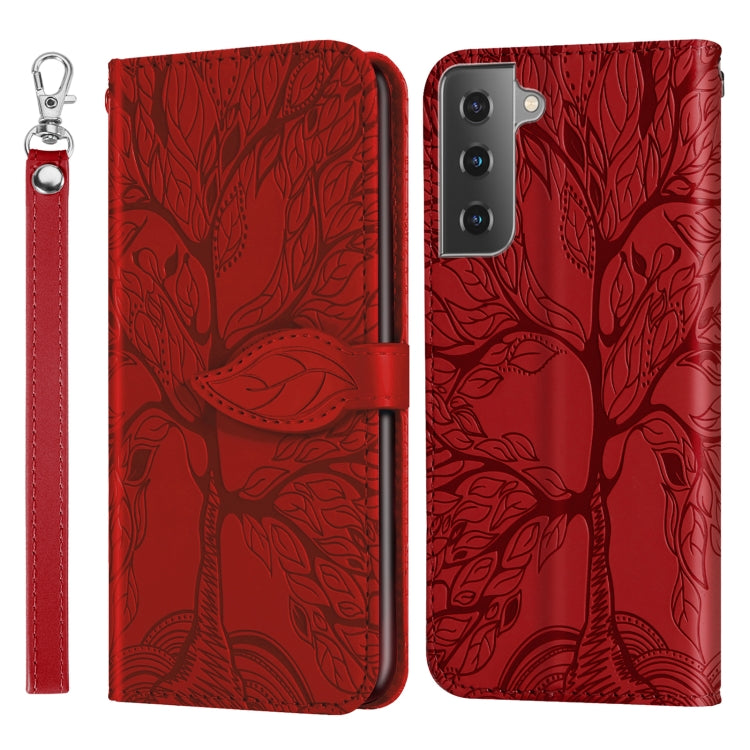 Life of Tree Embossing Pattern Horizontal Flip Leather Case with Holder & Card Slot & Wallet & Photo Frame & Lanyard, For Samsung Galaxy A81, For Samsung Galaxy A91, For Samsung Galaxy S21 5G, For Samsung Galaxy S21+ 5G, For Samsung Galaxy S21 Ultra 5G