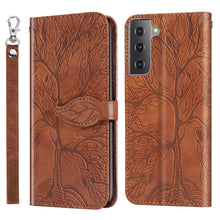 Load image into Gallery viewer, Life of Tree Embossing Pattern Horizontal Flip Leather Case with Holder &amp; Card Slot &amp; Wallet &amp; Photo Frame &amp; Lanyard, For Samsung Galaxy A81, For Samsung Galaxy A91, For Samsung Galaxy S21 5G, For Samsung Galaxy S21+ 5G, For Samsung Galaxy S21 Ultra 5G