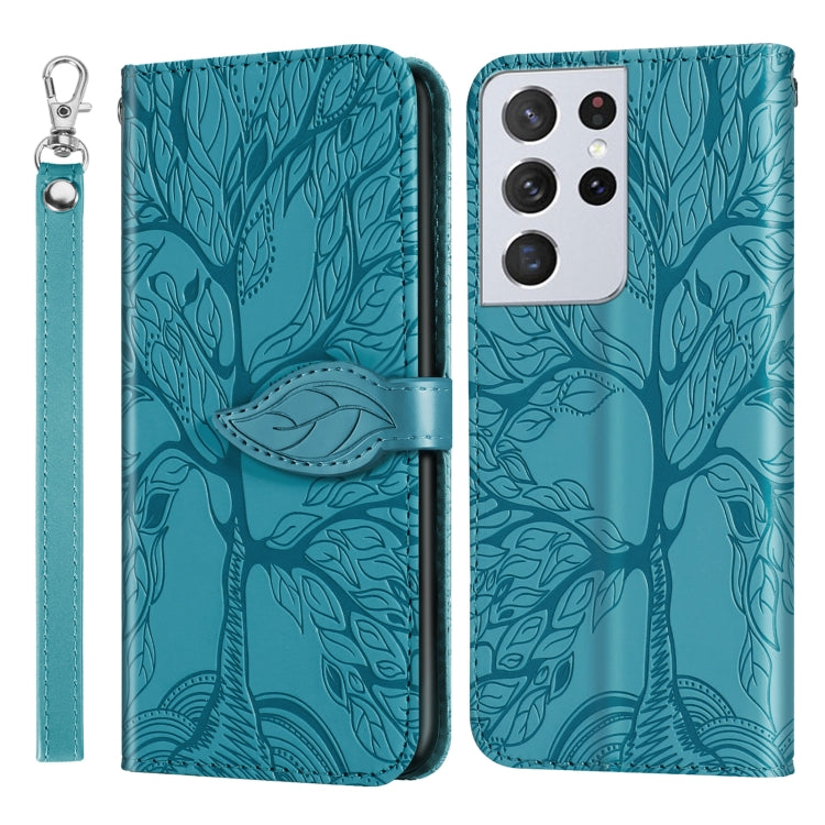 Life of Tree Embossing Pattern Horizontal Flip Leather Case with Holder & Card Slot & Wallet & Photo Frame & Lanyard, For Samsung Galaxy A81, For Samsung Galaxy A91, For Samsung Galaxy S21 5G, For Samsung Galaxy S21+ 5G, For Samsung Galaxy S21 Ultra 5G
