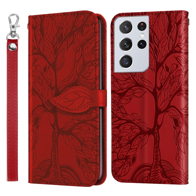 Life of Tree Embossing Pattern Horizontal Flip Leather Case with Holder & Card Slot & Wallet & Photo Frame & Lanyard, For Samsung Galaxy A81, For Samsung Galaxy A91, For Samsung Galaxy S21 5G, For Samsung Galaxy S21+ 5G, For Samsung Galaxy S21 Ultra 5G