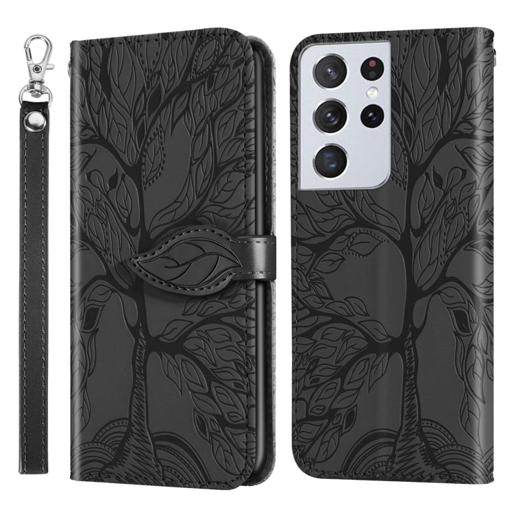 Life of Tree Embossing Pattern Horizontal Flip Leather Case with Holder & Card Slot & Wallet & Photo Frame & Lanyard, For Samsung Galaxy A81, For Samsung Galaxy A91, For Samsung Galaxy S21 5G, For Samsung Galaxy S21+ 5G, For Samsung Galaxy S21 Ultra 5G