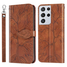 Load image into Gallery viewer, Life of Tree Embossing Pattern Horizontal Flip Leather Case with Holder &amp; Card Slot &amp; Wallet &amp; Photo Frame &amp; Lanyard, For Samsung Galaxy A81, For Samsung Galaxy A91, For Samsung Galaxy S21 5G, For Samsung Galaxy S21+ 5G, For Samsung Galaxy S21 Ultra 5G