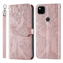 Load image into Gallery viewer, Life of Tree Embossing Pattern Horizontal Flip Leather Case with Holder &amp; Card Slot &amp; Wallet &amp; Photo Frame &amp; Lanyard, For Google Pixel 4a, For Google Pixel 4a 5G, For Google Pixel 5, For Xiaomi Redmi K30