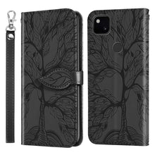 Load image into Gallery viewer, Life of Tree Embossing Pattern Horizontal Flip Leather Case with Holder &amp; Card Slot &amp; Wallet &amp; Photo Frame &amp; Lanyard, For Google Pixel 4a, For Google Pixel 4a 5G, For Google Pixel 5, For Xiaomi Redmi K30