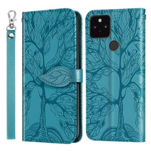 Load image into Gallery viewer, Life of Tree Embossing Pattern Horizontal Flip Leather Case with Holder &amp; Card Slot &amp; Wallet &amp; Photo Frame &amp; Lanyard, For Google Pixel 4a, For Google Pixel 4a 5G, For Google Pixel 5, For Xiaomi Redmi K30