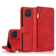 Load image into Gallery viewer, Skin-feel Crazy Horse Texture Zipper Wallet Bag Horizontal Flip Leather Case with Holder &amp; Card Slots &amp; Wallet &amp; Lanyard, For Samsung Galaxy A11, For Samsung Galaxy A12, For Samsung Galaxy A20 / A30, For Samsung Galaxy A21, For Samsung Galaxy A21s     ...