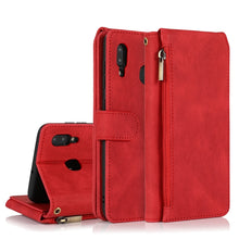 Load image into Gallery viewer, Skin-feel Crazy Horse Texture Zipper Wallet Bag Horizontal Flip Leather Case with Holder &amp; Card Slots &amp; Wallet &amp; Lanyard, For Samsung Galaxy A11, For Samsung Galaxy A12, For Samsung Galaxy A20 / A30, For Samsung Galaxy A21, For Samsung Galaxy A21s     ...