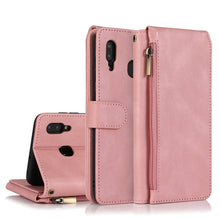 Load image into Gallery viewer, Skin-feel Crazy Horse Texture Zipper Wallet Bag Horizontal Flip Leather Case with Holder &amp; Card Slots &amp; Wallet &amp; Lanyard, For Samsung Galaxy A11, For Samsung Galaxy A12, For Samsung Galaxy A20 / A30, For Samsung Galaxy A21, For Samsung Galaxy A21s     ...