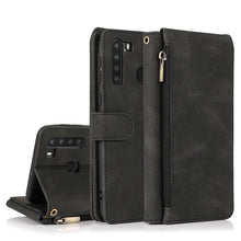 Load image into Gallery viewer, Skin-feel Crazy Horse Texture Zipper Wallet Bag Horizontal Flip Leather Case with Holder &amp; Card Slots &amp; Wallet &amp; Lanyard, For Samsung Galaxy A11, For Samsung Galaxy A12, For Samsung Galaxy A20 / A30, For Samsung Galaxy A21, For Samsung Galaxy A21s     ...