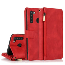 Load image into Gallery viewer, Skin-feel Crazy Horse Texture Zipper Wallet Bag Horizontal Flip Leather Case with Holder &amp; Card Slots &amp; Wallet &amp; Lanyard, For Samsung Galaxy A11, For Samsung Galaxy A12, For Samsung Galaxy A20 / A30, For Samsung Galaxy A21, For Samsung Galaxy A21s     ...