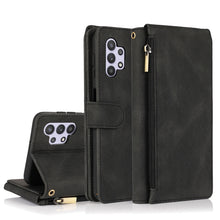 Load image into Gallery viewer, Skin-feel Crazy Horse Texture Zipper Wallet Bag Horizontal Flip Leather Case with Holder &amp; Card Slots &amp; Wallet &amp; Lanyard, For Samsung Galaxy A11, For Samsung Galaxy A12, For Samsung Galaxy A20 / A30, For Samsung Galaxy A21, For Samsung Galaxy A21s     ...