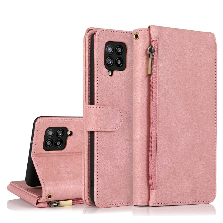 Skin-feel Crazy Horse Texture Zipper Wallet Bag Horizontal Flip Leather Case with Holder & Card Slots & Wallet & Lanyard, For Samsung Galaxy A11, For Samsung Galaxy A12, For Samsung Galaxy A20 / A30, For Samsung Galaxy A21, For Samsung Galaxy A21s     ...
