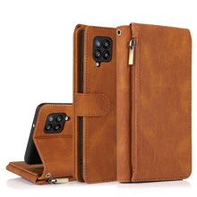 Load image into Gallery viewer, Skin-feel Crazy Horse Texture Zipper Wallet Bag Horizontal Flip Leather Case with Holder &amp; Card Slots &amp; Wallet &amp; Lanyard, For Samsung Galaxy A11, For Samsung Galaxy A12, For Samsung Galaxy A20 / A30, For Samsung Galaxy A21, For Samsung Galaxy A21s     ...