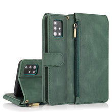 Load image into Gallery viewer, Skin-feel Crazy Horse Texture Zipper Wallet Bag Horizontal Flip Leather Case with Holder &amp; Card Slots &amp; Wallet &amp; Lanyard, For Samsung Galaxy A51, For Samsung Galaxy A51 5G, For Samsung Galaxy A52 5G, For Samsung Galaxy A70, For Samsung Galaxy A71      ...