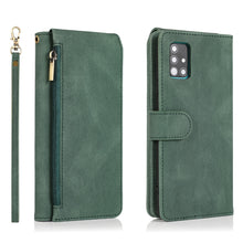 Load image into Gallery viewer, Skin-feel Crazy Horse Texture Zipper Wallet Bag Horizontal Flip Leather Case with Holder &amp; Card Slots &amp; Wallet &amp; Lanyard, For Samsung Galaxy A51, For Samsung Galaxy A51 5G, For Samsung Galaxy A52 5G, For Samsung Galaxy A70, For Samsung Galaxy A71      ...