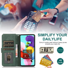 Load image into Gallery viewer, Skin-feel Crazy Horse Texture Zipper Wallet Bag Horizontal Flip Leather Case with Holder &amp; Card Slots &amp; Wallet &amp; Lanyard, For Samsung Galaxy A51, For Samsung Galaxy A51 5G, For Samsung Galaxy A52 5G, For Samsung Galaxy A70, For Samsung Galaxy A71      ...