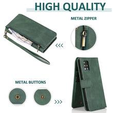 Load image into Gallery viewer, Skin-feel Crazy Horse Texture Zipper Wallet Bag Horizontal Flip Leather Case with Holder &amp; Card Slots &amp; Wallet &amp; Lanyard, For Samsung Galaxy A51, For Samsung Galaxy A51 5G, For Samsung Galaxy A52 5G, For Samsung Galaxy A70, For Samsung Galaxy A71      ...