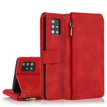 Load image into Gallery viewer, Skin-feel Crazy Horse Texture Zipper Wallet Bag Horizontal Flip Leather Case with Holder &amp; Card Slots &amp; Wallet &amp; Lanyard, For Samsung Galaxy A51, For Samsung Galaxy A51 5G, For Samsung Galaxy A52 5G, For Samsung Galaxy A70, For Samsung Galaxy A71      ...