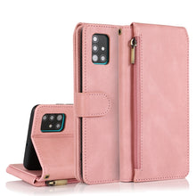 Load image into Gallery viewer, Skin-feel Crazy Horse Texture Zipper Wallet Bag Horizontal Flip Leather Case with Holder &amp; Card Slots &amp; Wallet &amp; Lanyard, For Samsung Galaxy A51, For Samsung Galaxy A51 5G, For Samsung Galaxy A52 5G, For Samsung Galaxy A70, For Samsung Galaxy A71      ...