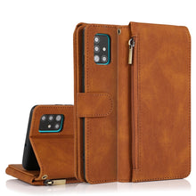 Load image into Gallery viewer, Skin-feel Crazy Horse Texture Zipper Wallet Bag Horizontal Flip Leather Case with Holder &amp; Card Slots &amp; Wallet &amp; Lanyard, For Samsung Galaxy A51, For Samsung Galaxy A51 5G, For Samsung Galaxy A52 5G, For Samsung Galaxy A70, For Samsung Galaxy A71      ...