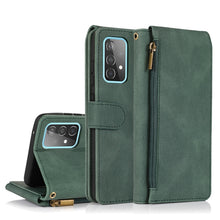 Load image into Gallery viewer, Skin-feel Crazy Horse Texture Zipper Wallet Bag Horizontal Flip Leather Case with Holder &amp; Card Slots &amp; Wallet &amp; Lanyard, For Samsung Galaxy A51, For Samsung Galaxy A51 5G, For Samsung Galaxy A52 5G, For Samsung Galaxy A70, For Samsung Galaxy A71      ...