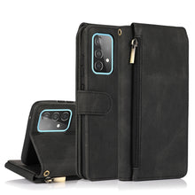 Load image into Gallery viewer, Skin-feel Crazy Horse Texture Zipper Wallet Bag Horizontal Flip Leather Case with Holder &amp; Card Slots &amp; Wallet &amp; Lanyard, For Samsung Galaxy A51, For Samsung Galaxy A51 5G, For Samsung Galaxy A52 5G, For Samsung Galaxy A70, For Samsung Galaxy A71      ...