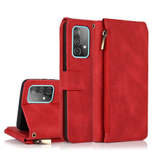 Load image into Gallery viewer, Skin-feel Crazy Horse Texture Zipper Wallet Bag Horizontal Flip Leather Case with Holder &amp; Card Slots &amp; Wallet &amp; Lanyard, For Samsung Galaxy A51, For Samsung Galaxy A51 5G, For Samsung Galaxy A52 5G, For Samsung Galaxy A70, For Samsung Galaxy A71      ...