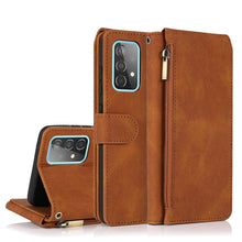 Load image into Gallery viewer, Skin-feel Crazy Horse Texture Zipper Wallet Bag Horizontal Flip Leather Case with Holder &amp; Card Slots &amp; Wallet &amp; Lanyard, For Samsung Galaxy A51, For Samsung Galaxy A51 5G, For Samsung Galaxy A52 5G, For Samsung Galaxy A70, For Samsung Galaxy A71      ...