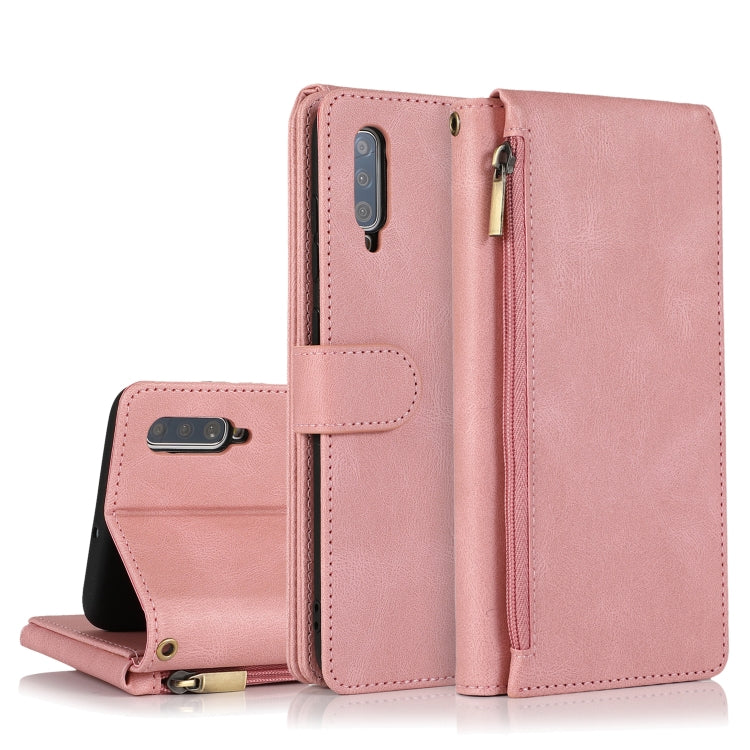 Skin-feel Crazy Horse Texture Zipper Wallet Bag Horizontal Flip Leather Case with Holder & Card Slots & Wallet & Lanyard, For Samsung Galaxy A51, For Samsung Galaxy A51 5G, For Samsung Galaxy A52 5G, For Samsung Galaxy A70, For Samsung Galaxy A71      ...
