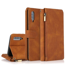 Load image into Gallery viewer, Skin-feel Crazy Horse Texture Zipper Wallet Bag Horizontal Flip Leather Case with Holder &amp; Card Slots &amp; Wallet &amp; Lanyard, For Samsung Galaxy A51, For Samsung Galaxy A51 5G, For Samsung Galaxy A52 5G, For Samsung Galaxy A70, For Samsung Galaxy A71      ...