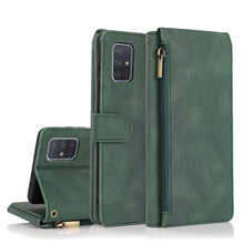 Load image into Gallery viewer, Skin-feel Crazy Horse Texture Zipper Wallet Bag Horizontal Flip Leather Case with Holder &amp; Card Slots &amp; Wallet &amp; Lanyard, For Samsung Galaxy A51, For Samsung Galaxy A51 5G, For Samsung Galaxy A52 5G, For Samsung Galaxy A70, For Samsung Galaxy A71      ...