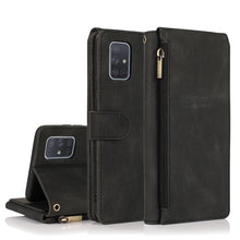 Load image into Gallery viewer, Skin-feel Crazy Horse Texture Zipper Wallet Bag Horizontal Flip Leather Case with Holder &amp; Card Slots &amp; Wallet &amp; Lanyard, For Samsung Galaxy A51, For Samsung Galaxy A51 5G, For Samsung Galaxy A52 5G, For Samsung Galaxy A70, For Samsung Galaxy A71      ...