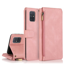 Load image into Gallery viewer, Skin-feel Crazy Horse Texture Zipper Wallet Bag Horizontal Flip Leather Case with Holder &amp; Card Slots &amp; Wallet &amp; Lanyard, For Samsung Galaxy A51, For Samsung Galaxy A51 5G, For Samsung Galaxy A52 5G, For Samsung Galaxy A70, For Samsung Galaxy A71      ...