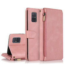 Load image into Gallery viewer, Skin-feel Crazy Horse Texture Zipper Wallet Bag Horizontal Flip Leather Case with Holder &amp; Card Slots &amp; Wallet &amp; Lanyard, For Samsung Galaxy A51, For Samsung Galaxy A51 5G, For Samsung Galaxy A52 5G, For Samsung Galaxy A70, For Samsung Galaxy A71      ...