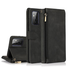 Load image into Gallery viewer, Skin-feel Crazy Horse Texture Zipper Wallet Bag Horizontal Flip Leather Case with Holder &amp; Card Slots &amp; Wallet &amp; Lanyard, For Samsung Galaxy A51, For Samsung Galaxy A51 5G, For Samsung Galaxy A52 5G, For Samsung Galaxy A70, For Samsung Galaxy A71      ...
