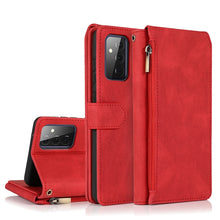 Load image into Gallery viewer, Skin-feel Crazy Horse Texture Zipper Wallet Bag Horizontal Flip Leather Case with Holder &amp; Card Slots &amp; Wallet &amp; Lanyard, For Samsung Galaxy A51, For Samsung Galaxy A51 5G, For Samsung Galaxy A52 5G, For Samsung Galaxy A70, For Samsung Galaxy A71      ...