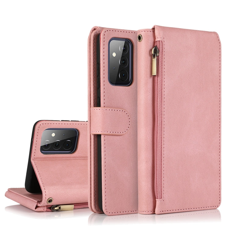 Skin-feel Crazy Horse Texture Zipper Wallet Bag Horizontal Flip Leather Case with Holder & Card Slots & Wallet & Lanyard, For Samsung Galaxy A51, For Samsung Galaxy A51 5G, For Samsung Galaxy A52 5G, For Samsung Galaxy A70, For Samsung Galaxy A71      ...