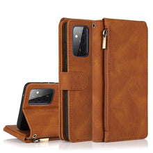 Load image into Gallery viewer, Skin-feel Crazy Horse Texture Zipper Wallet Bag Horizontal Flip Leather Case with Holder &amp; Card Slots &amp; Wallet &amp; Lanyard, For Samsung Galaxy A51, For Samsung Galaxy A51 5G, For Samsung Galaxy A52 5G, For Samsung Galaxy A70, For Samsung Galaxy A71      ...