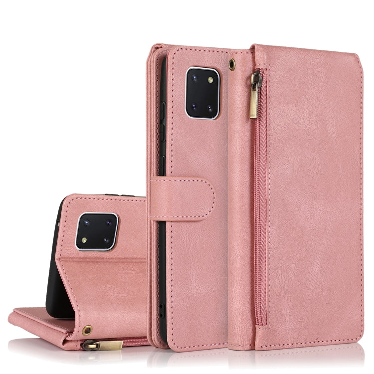 Skin-feel Crazy Horse Texture Zipper Wallet Bag Horizontal Flip Leather Case with Holder & Card Slots & Wallet & Lanyard, For Samsung Galaxy A51, For Samsung Galaxy A51 5G, For Samsung Galaxy A52 5G, For Samsung Galaxy A70, For Samsung Galaxy A71      ...